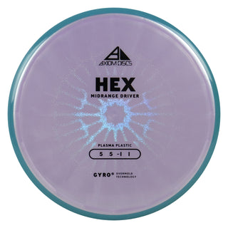 Axiom Discs Project Lab Coat Plasma Hex Midrange 5/5/-1/1 Purple/Blue 177 grams