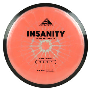 Axiom Discs Project Lab Coat Plasma Insanity Distance Driver 9/5/-2/1.5 Peach/Black 172 grams