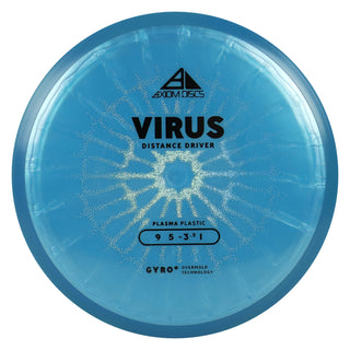 Axiom Discs Project Lab Coat Plasma Virus Distance Driver 9/5/-3.5/1 Blue 164 grams