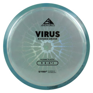 Axiom Discs Project Lab Coat Plasma Virus Distance Driver 9/5/-3.5/1 Grey/Blue Black 173 grams