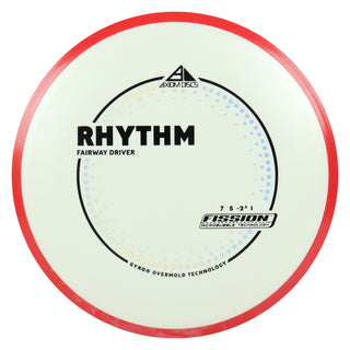Axiom Discs Project Lab Coat Fission Rhythm Fairway Driver 7/5/-2.5/1 White/Red 138 grams