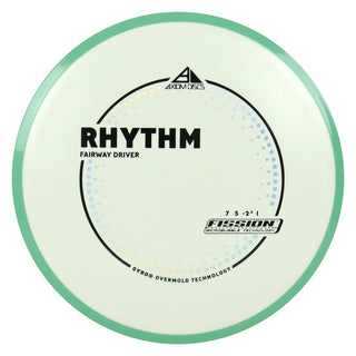 Axiom Discs Project Lab Coat Fission Rhythm Fairway Driver 7/5/-2.5/1 White/Teal 158 grams
