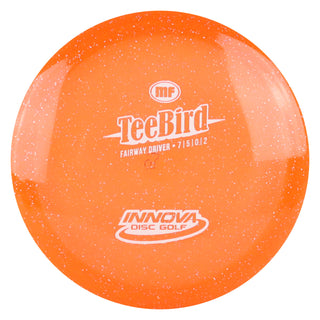 Innova Disc Golf Champion Metal Flake Teebird3 Fairway Driver 8/4/0/2 Orange/White 157 grams