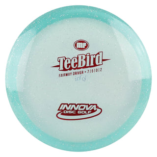 Innova Disc Golf Champion Metal Flake Teebird3 Fairway Driver 8/4/0/2 Light Blue/Red 149 grams
