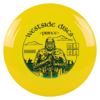 Westside Disc Golf Tournament Prince Distance Driver 13/5/0/3 Yellow/Dark Green 175 grams