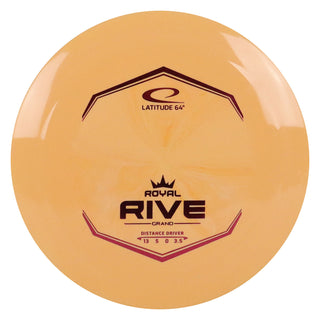 Latitude 64 Disc Golf Distance Driver Royal Grand Rive 13/5/0/3.5 Orange/Maroon 175 grams