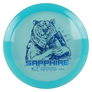 Latitude 64 Disc Golf Opto Sapphire Distance Driver 10/6/-2/1.5 Blue/Blue 165 grams