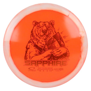 Latitude 64 Disc Golf Opto-Ice Orbit Sapphire Distance Driver 10/6/-2/1.5 Orange/Orange 160 grams