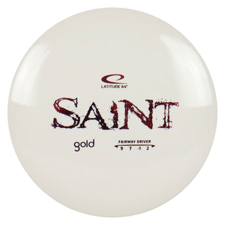 Latitude 64 Disc Golf Gold Saint Fairway Driver 9/7/-1/2 White/Purple 170 grams
