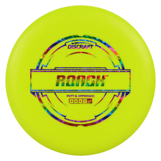 Discraft Disc Golf Putter Line Roach Putter 2/4/0/1 Yellow/Rainbow Shatter 163g