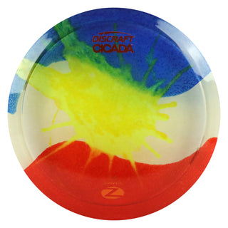 Discraft Disc Golf Z Line Fly Dye Cicada Fairway Driver 7/6/-1/1 Red Yellow Blue/Orange 170-172g