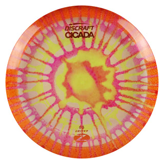 Discraft Disc Golf Z Line Fly Dye Cicada Fairway Driver 7/6/-1/1 Yellow Purple Splat/Orange 170-172g