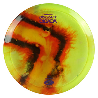 Discraft Disc Golf Z Line Fly Dye Cicada Fairway Driver 7/6/-1/1 Black Red Arrow/Purple 175-176g