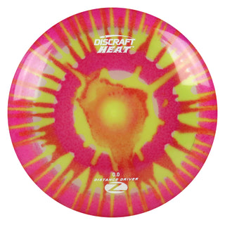 Discraft Disc Golf Z Line Fly Dye Heat Distance Driver 9/6/-3/1 Pink Splat/White 170-172g