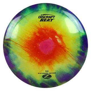 Discraft Disc Golf Z Line Fly Dye Heat Distance Driver 9/6/-3/1 Rainbow/Black 167-169g