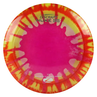 Discraft Disc Golf Z Line Fly Dye Nuke SS Distance Driver 13/5/-3/3 Red Splat/Silver 167-169g