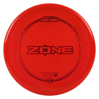 Discraft Disc Golf Z Line Zone Putter 4/3/0/3 Red/Red Lines 173g