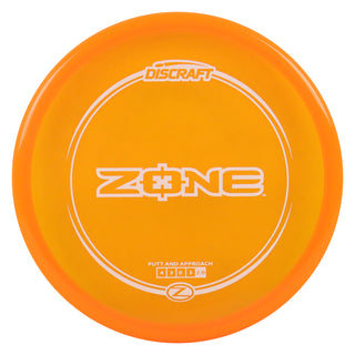 Discraft Disc Golf Z Line Zone Putter 4/3/0/3 Mango/White 172g