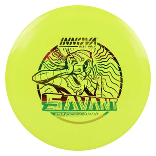 Innova Disc Golf Star Savant Distance Driver 9/5/-1/2 Yellow/Rasta 168 grams