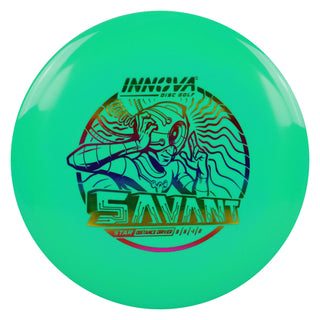Innova Disc Golf Star Savant Distance Driver 9/5/-1/2 Green/Rainbow 171 grams