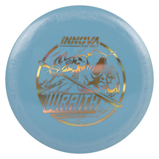 Innova Disc Golf Star Wraith Distance Driver 11/5/-1/3 Slate Blue/Gold Holo 162 grams