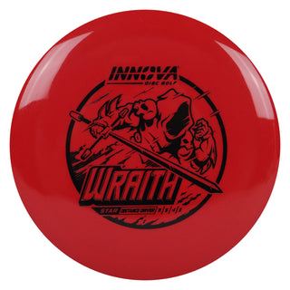Innova Disc Golf Star Wraith Distance Driver 11/5/-1/3 Red/Black 168 grams