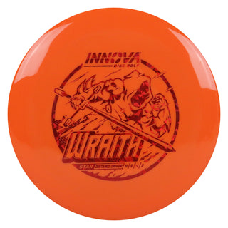 Innova Disc Golf Star Wraith Distance Driver 11/5/-1/3 Orange/Red Shatter 168 grams