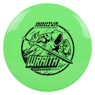 Innova Disc Golf Star Wraith Distance Driver 11/5/-1/3 Green/Black 175 grams