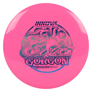 Innova Disc Golf Star Gorgon Distance Driver 10/6/-2/1 Pink/Blue Metallic 169 grams