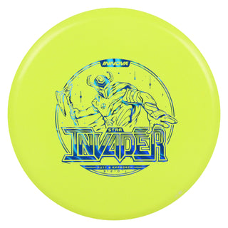 Innova Disc Golf Star Invader Putting Disc 3/2/0/1 Yellow/Blue Prisms Wave 173 grams