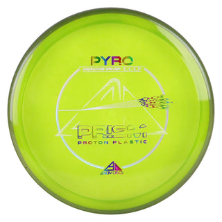 Axiom Disc Golf Prism Proton Pyro Midrange Driver 5/4/0/2.5 Yellow Shimmer/Grey Flake 176 grams