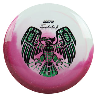 Innova Disc Golf Limited Edition Duo Thunderbird Fariway Driver Berry/Green Shapes 166 grams