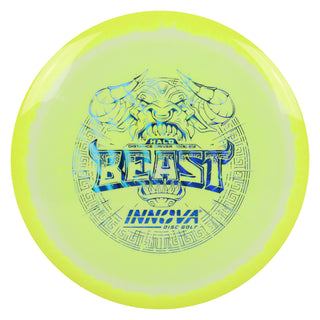Innova Disc Golf Halo Star Beast Distance Driver 10/5/-2/2 Yellow/Blue Prisms Wave 163 grams