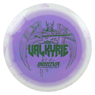 Innova Disc Golf Halo Star Valkyrie Distance Driver 9/4/-2/2 White Purple/Green 157 grams