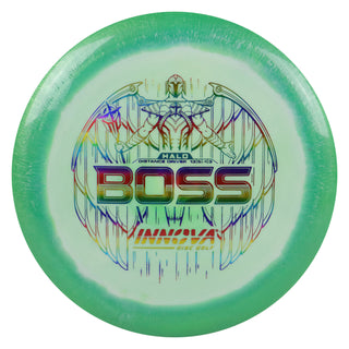 Innova Disc Golf Halo Star Boss Distance Driver 13/5/-1/3 Dark Green White/Rainbow 170 grams