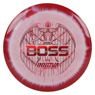 Innova Disc Golf Halo Star Boss Distance Driver 13/5/-1/3 Red White/Red Holo 170 grams