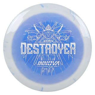 Innova Disc Golf Halo Star Destroyer Distance Driver 12/5/-1/3 White Slate Blue/White 171 grams