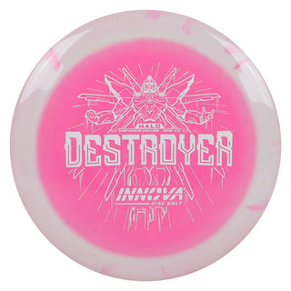 Innova Disc Golf Halo Star Destroyer Distance Driver 12/5/-1/3 White Pink/White 171 grams