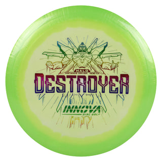 Innova Disc Golf Halo Star Destroyer Distance Driver 12/5/-1/3 Green White/Rainbow 170 grams