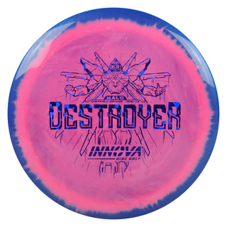 Innova Disc Golf Halo Star Destroyer Distance Driver 12/5/-1/3 Navy Pink/Navy Shatter 173 grams