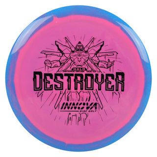 Innova Disc Golf Halo Star Destroyer Distance Driver 12/5/-1/3 Blue Pink/Black 160 grams