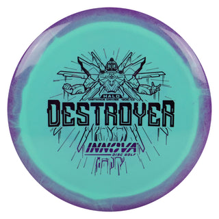 Innova Disc Golf Halo Star Destroyer Distance Driver 12/5/-1/3 Purple Teal/Purple 163 grams