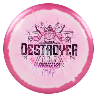 Innova Disc Golf Halo Star Destroyer Distance Driver 12/5/-1/3 Dark Pink White/Purple 173 grams