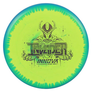 Innova Disc Golf Halo Star Invader Putter 3/2/0/1 Green Yellow/Silver Lines 173 grams