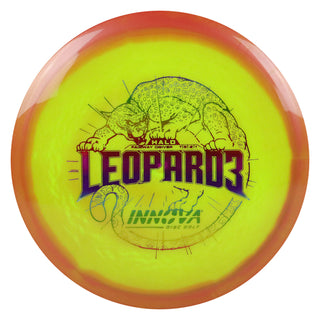 Innova Disc Golf Halo Star Leopard3 Fairway Driver 7/5/-2/1 Peach Yellow/Rainbow 161 grams