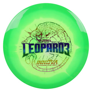 Innova Disc Golf Halo Star Leopard3 Fairway Driver 7/5/-2/1 Green/Rainbow 172 grams