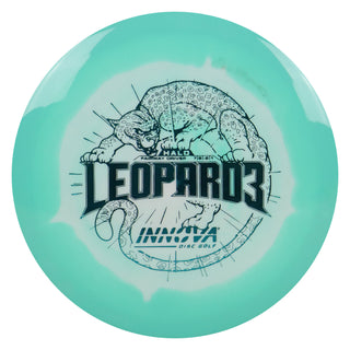 Innova Disc Golf Halo Star Leopard3 Fairway Driver 7/5/-2/1 Teal White/Turquoise 171 grams