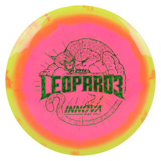 Innova Disc Golf Halo Star Leopard3 Fairway Driver 7/5/-2/1 Yellow Pink/Green Shatter 173 grams