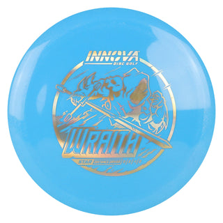 Innova Disc Golf Star Wraith Distance Driver 11/5/-1/3 Blue/Gold Holo 148 grams