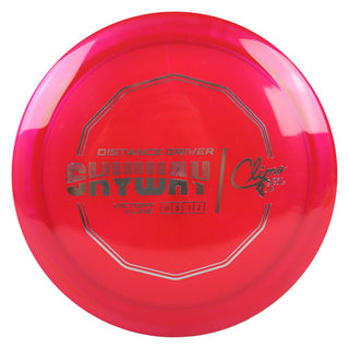 Climo Disc Golf Victory Line Skyway Distance Driver 11/5/-1/3 Red/Silver 167 grams